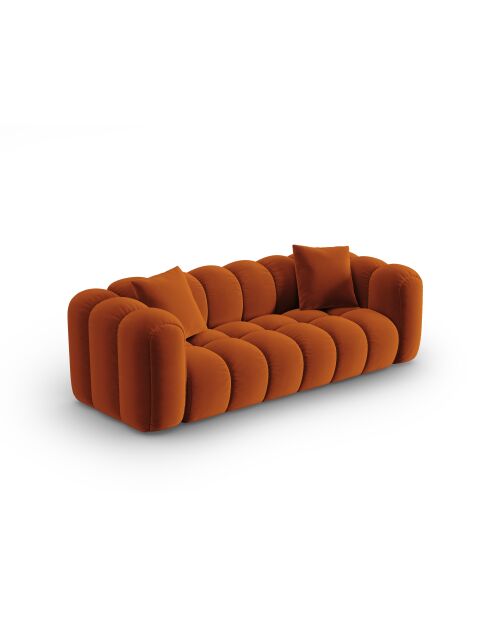 Modulares 4-Sitzer-Sofa Astro aus Terrakottasamt — 238 x 94 x 70 cm