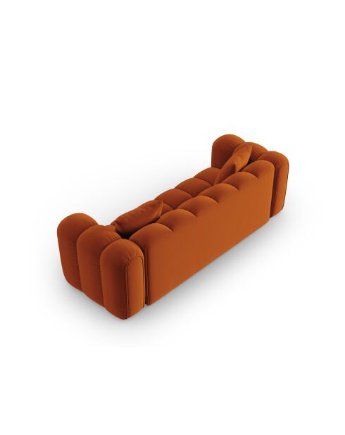Modulares 4-Sitzer-Sofa Astro aus Terrakottasamt — 238 x 94 x 70 cm