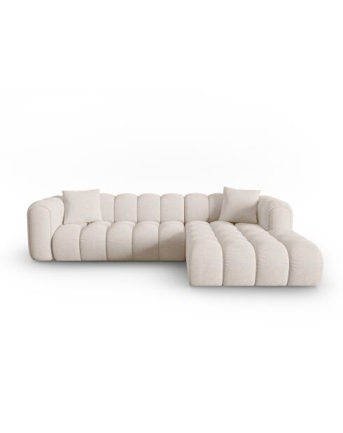 Astro 4-zits beige modulaire hoekbank rechts - 300x190x70 cm