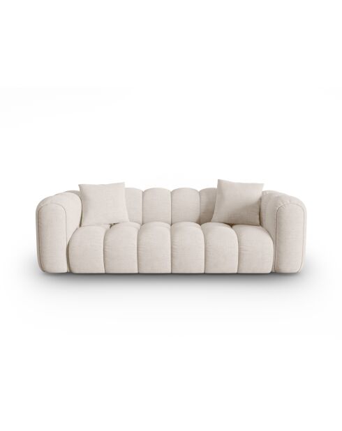 Canapé modulaire Astro 4 places beige - 238x94x70 cm
