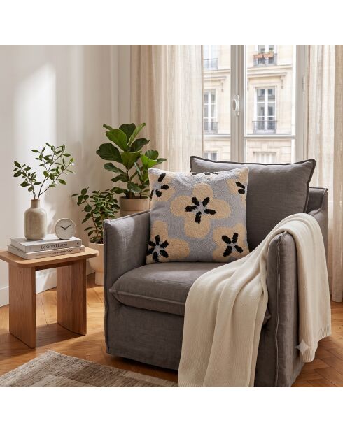 Cuscino decorativo trapuntato Mari Heather - 45x45 cm