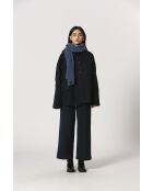Huguette marineblauwe katoenen broek