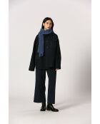 Huguette marineblauwe katoenen broek