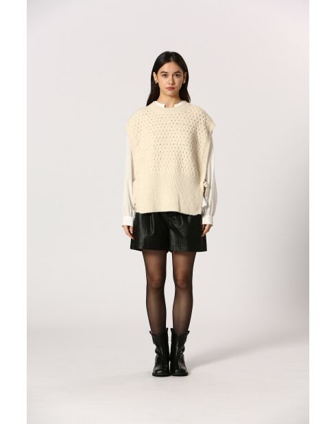 Gilet Agathe crème