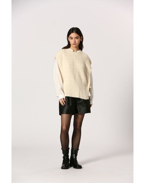 Gilet Agathe crème