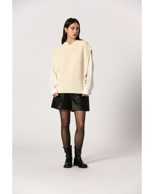 Gilet Agathe crème