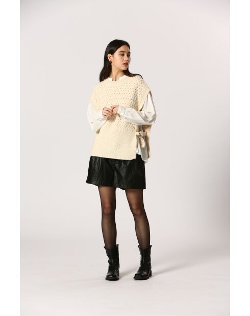 Gilet Agathe crème