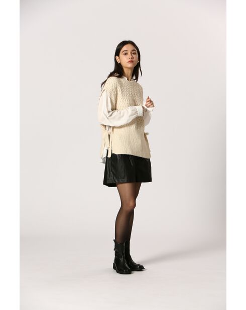 Gilet Agathe crème