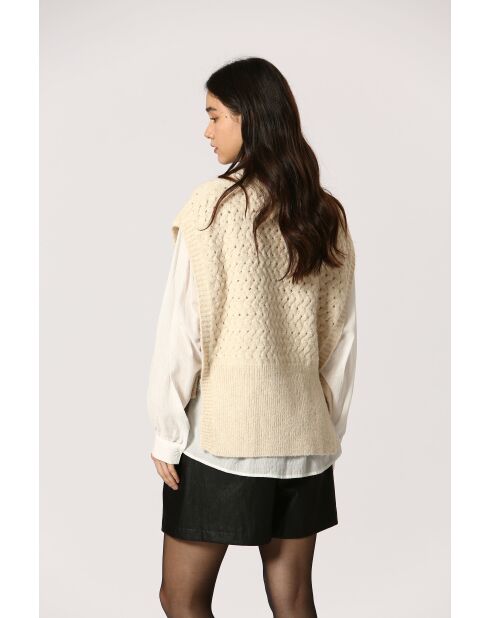 Gilet Agathe crème