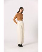 Pantalon en coton Germaine crème
