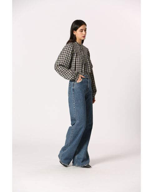 Blouse en coton Annette bleue
