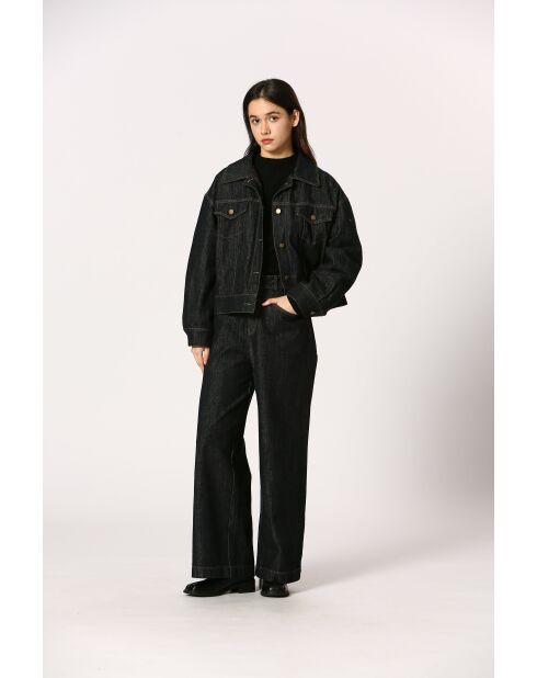 Pantalon en coton Jacqueline marine