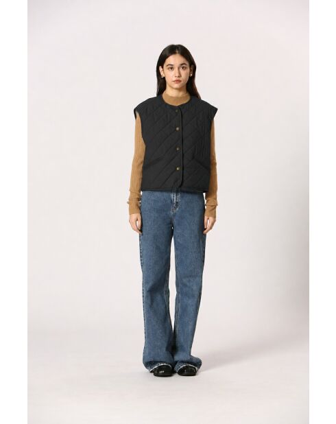 Gilet en coton Raymonde noir