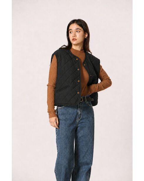 Gilet en coton Raymonde noir