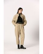 Beige katoenen broek Henriette