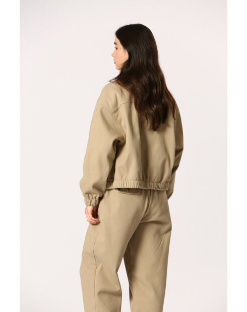 Beige katoenen broek Henriette