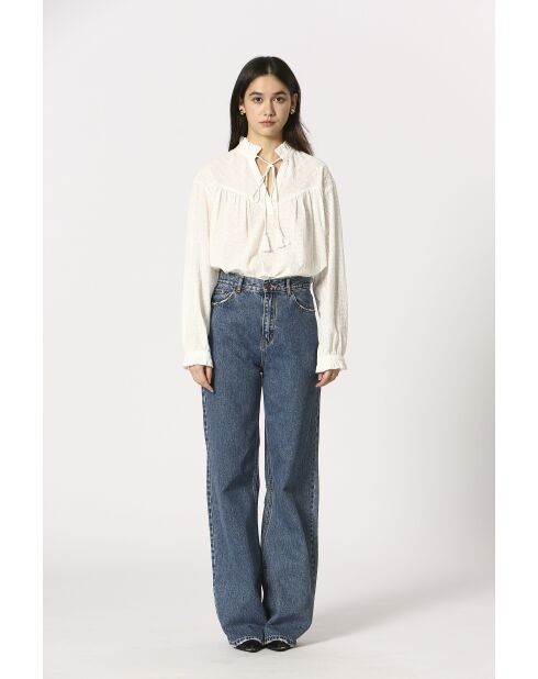 Blouse en coton Églantine blanche