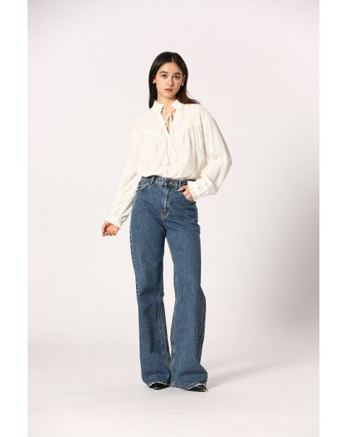Blouse en coton Églantine blanche