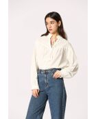 Eglantine blouse van wit katoen