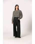 Blouse en coton Célestine noire