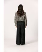 Blouse en coton Célestine noire
