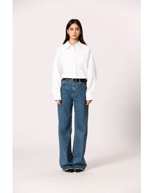 Chemise en coton Berthe blanche