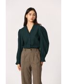 Blouse en coton Augustine verte