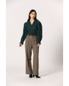 Blouse en coton Augustine verte