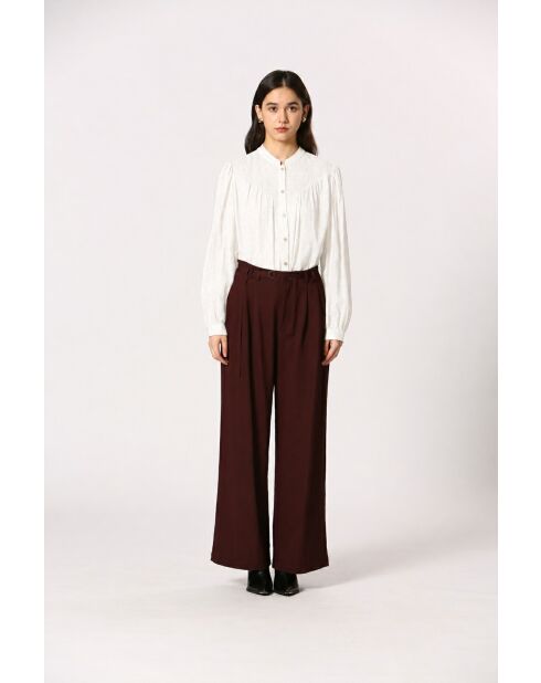Blouse en coton Fernande blanche