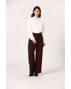 Blusa blanca de algodón Fernande