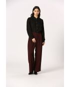 Blouse en coton Fernande noire