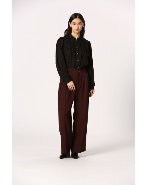 Blouse en coton Fernande noire