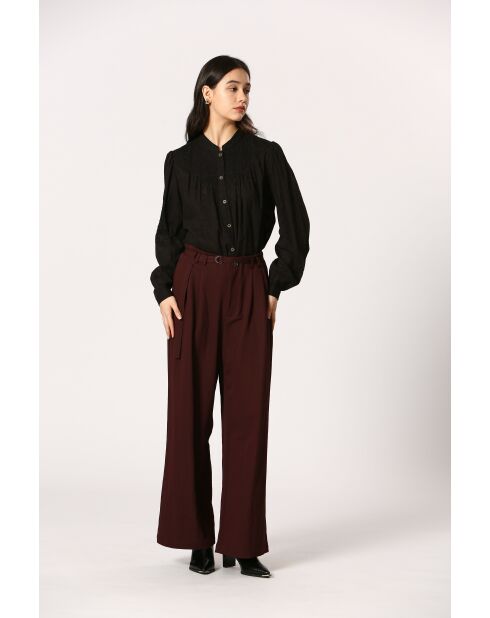 Blouse en coton Fernande noire