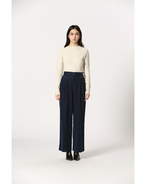 Pantalon en coton Germaine marine