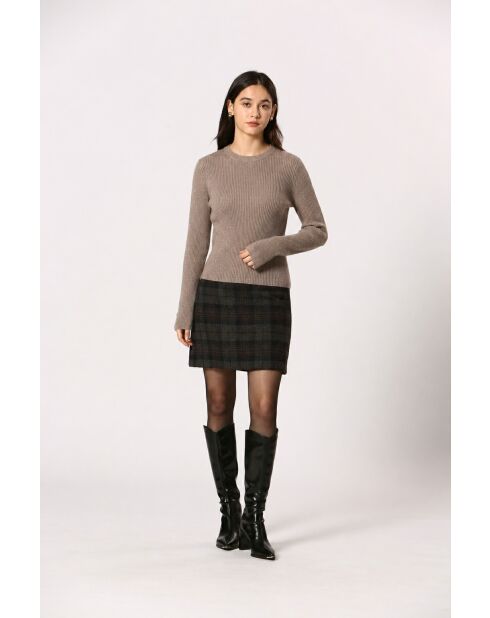 Falda Geneviève gris oscuro