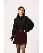 Chemise en coton Colette noire