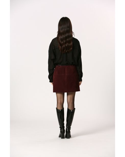 Chemise en coton Colette noire