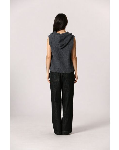 Gilet Alice gris foncé