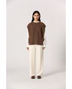Gilet Agathe marron
