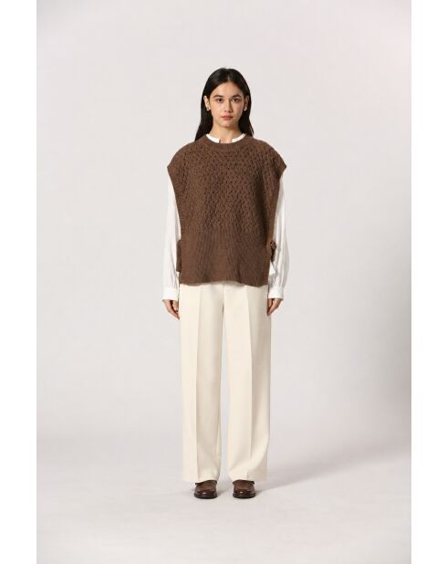 Gilet Agathe marron