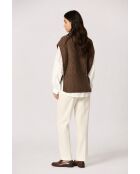 Gilet Agathe marron
