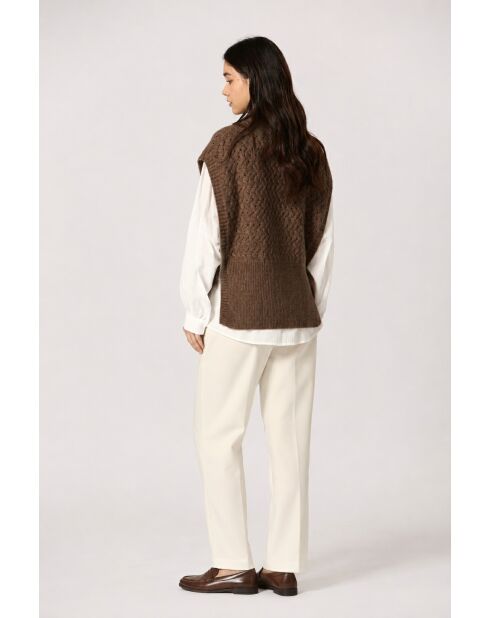 Gilet Agathe marron