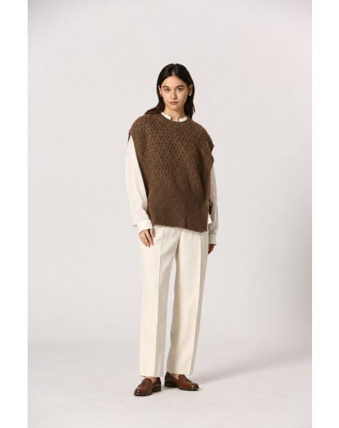 Gilet Agathe marron