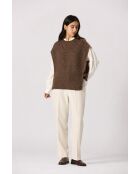 Gilet Agathe marron