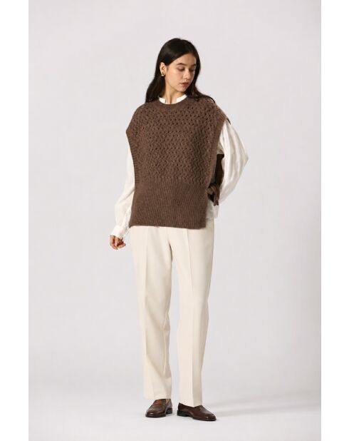 Gilet Agathe marron