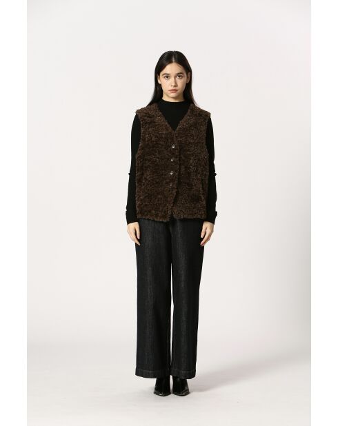 Veste paulette marron