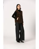 Veste paulette marron