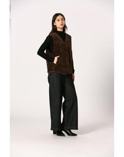 Veste paulette marron