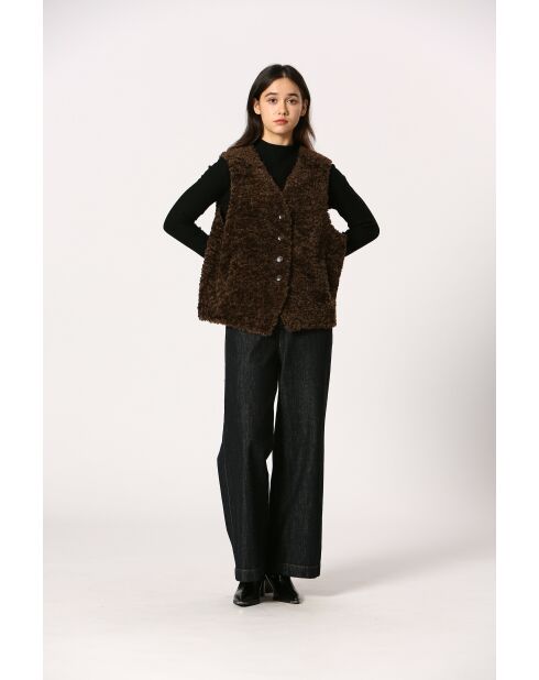 Veste paulette marron