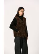 Veste paulette marron